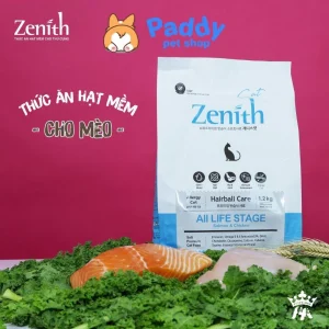 Hạt Mềm Cho Mèo Zenith Hairball Tiêu Búi Lông